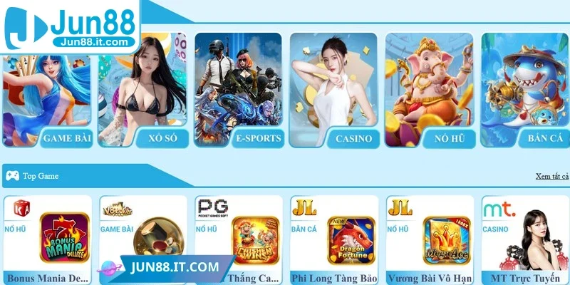 Đăng ký Jun88 mang đến thế giới game phong phú, cuốn hút 