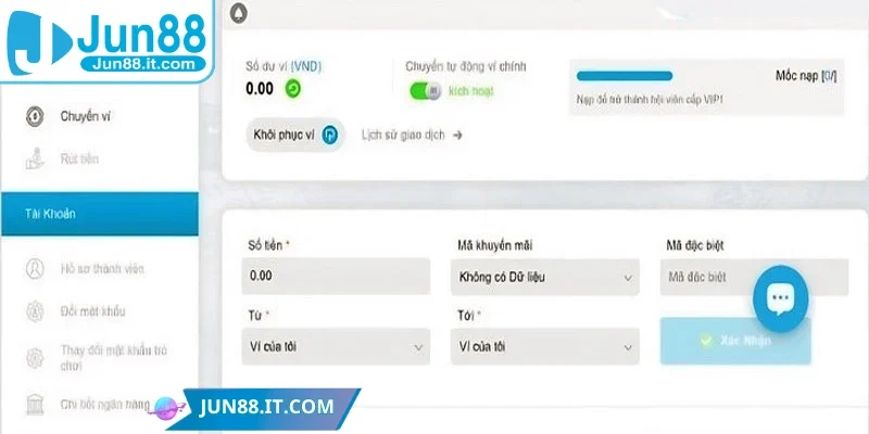 Các hình thức rút tiền phổ biến, tiện lợi tại Jun88