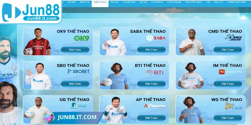 Thể thao Jun88 là điểm đến lý tưởng cho người yêu cá cược